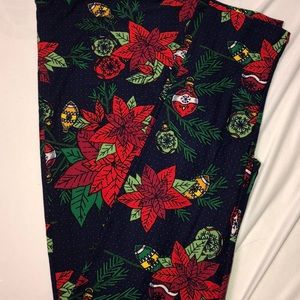Lularoe TC2 Christmas leggings.  Ornaments.